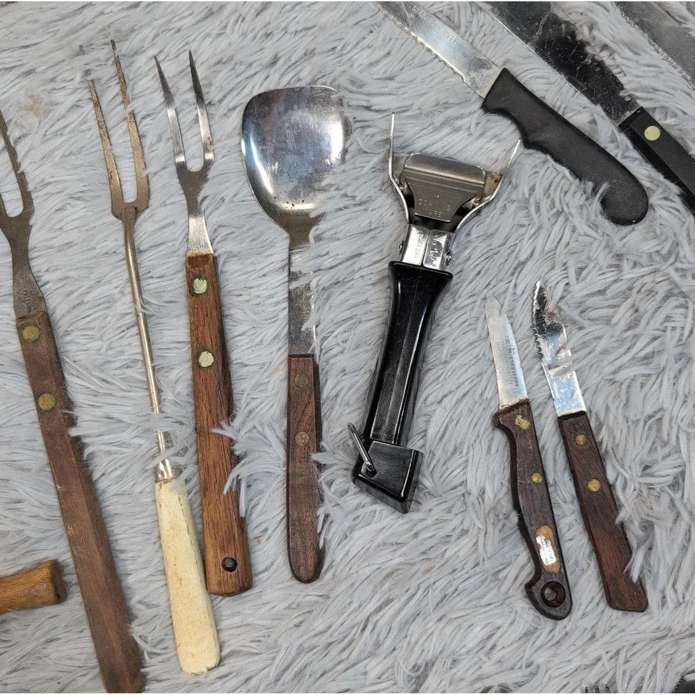 Lg Lot of 37 Vintage Kitchen Utensils Tools Farmhouse Primitive Decor‎ USA Japan